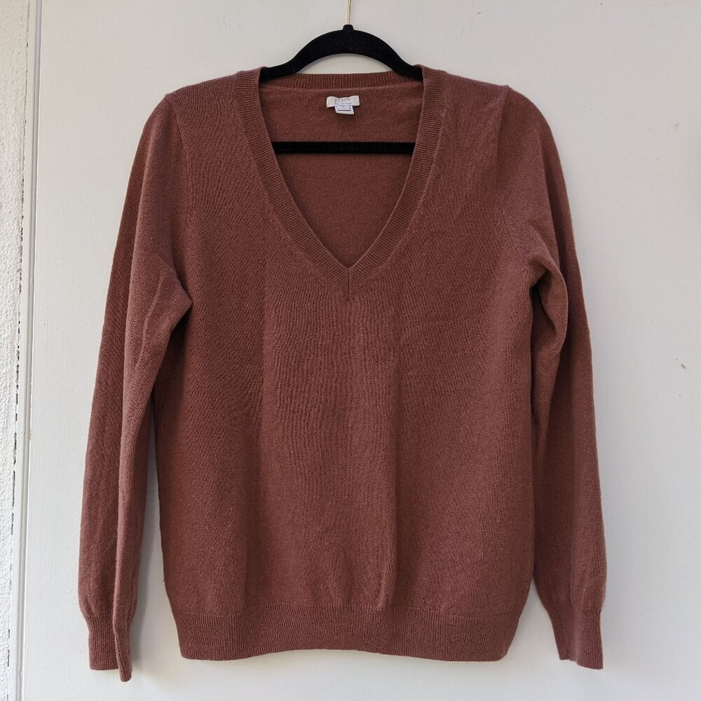 100% Cashmere J Crew V-neck Sweater